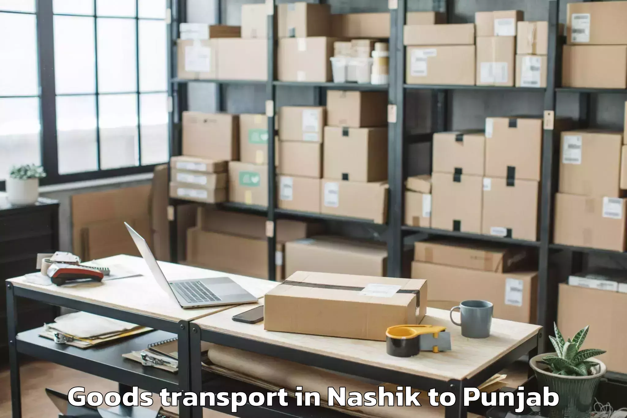 Book Nashik to Talwara Goods Transport